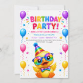 Invitation à la fête d'anniversaire de Let's Pawty (Devant)