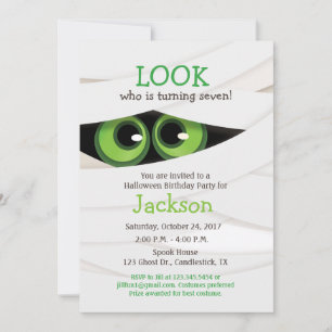 Invitation à la fête d'anniversaire de l'Halloween