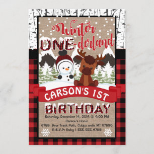 Invitation à la fête d'anniversaire de l'hiver de