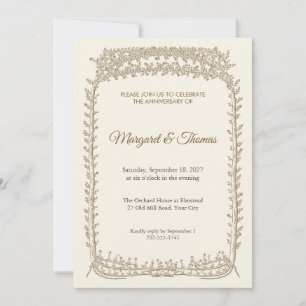 Invitation à la fête d'anniversaire de lignée de d