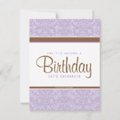 Invitation à la fête d'anniversaire de Lilac Cupca (Dos)