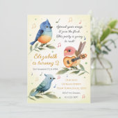 Invitation à la fête d'anniversaire de Little Bird (Debout devant)