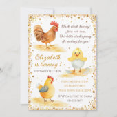 Invitation à la fête d'anniversaire de Little Chic (Devant)