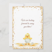 Invitation à la fête d'anniversaire de Little Chic (Dos)