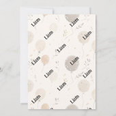 Invitation à la fête d'anniversaire de Little Fox (Dos)