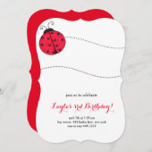 Invitation à la fête d'anniversaire de Little Lady (Devant / Derrière)