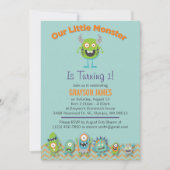 Invitation à la fête d'anniversaire de Little Mons (Devant)