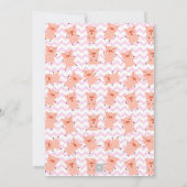 Invitation à la fête d'anniversaire de Little Pigg (Dos)