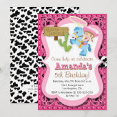 Invitation à la fête d'anniversaire de Little Pony (Devant / Derrière)