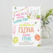 Invitation à la fête d'anniversaire de Llama Alpac (Debout devant)