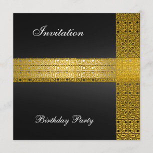 Invitation à la fête d'anniversaire de l'or noir