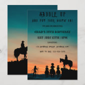 Invitation à la fête d'anniversaire de l'Ouest (Devant / Derrière)