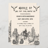 Invitation à la fête d'anniversaire de l'Ouest (Devant / Derrière)