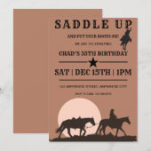 Invitation à la fête d'anniversaire de l'Ouest (Devant / Derrière)