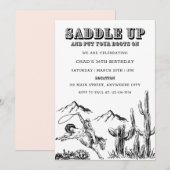 Invitation à la fête d'anniversaire de l'Ouest (Devant / Derrière)