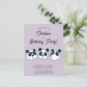 Invitation à la fête d'anniversaire de l'ours de P (Debout devant)