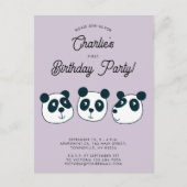 Invitation à la fête d'anniversaire de l'ours de P (Devant)