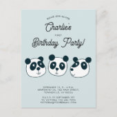 Invitation à la fête d'anniversaire de l'ours de P (Devant)