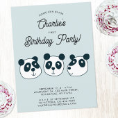 Invitation à la fête d'anniversaire de l'ours de P