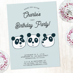 Invitation à la fête d'anniversaire de l'ours de P