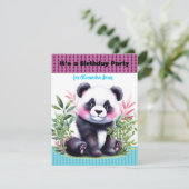 Invitation à la fête d'anniversaire de l'ours du P (Debout devant)