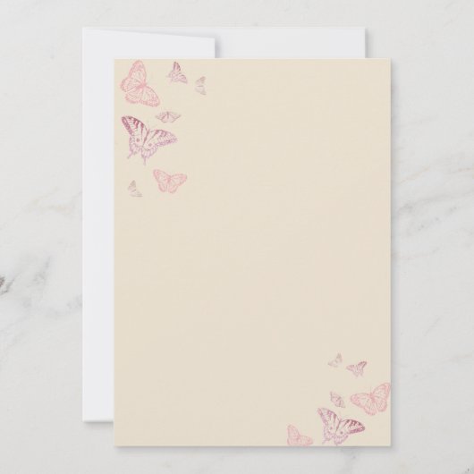 Invitation à la fête d'anniversaire de l'ours en p (Dos)