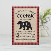 Invitation à la fête d'anniversaire de l'ours Lumb (Debout devant)