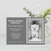 Invitation à la fête d'anniversaire de l'Ours pola (Debout devant)