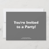Invitation à la fête d'anniversaire de l'Ours pola (Dos)