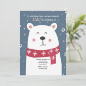 Invitation à la fête d'anniversaire de l'ours pola (Debout devant)