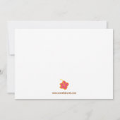 Invitation à la fête d'anniversaire de Luau (Dos)