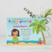 Invitation à la fête d'anniversaire de Luau (Debout devant)
