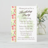 Invitation à la fête d'anniversaire de Luau (Debout devant)