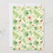 Invitation à la fête d'anniversaire de Luau (Dos)