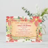 Invitation à la fête d'anniversaire de Luau (Debout devant)