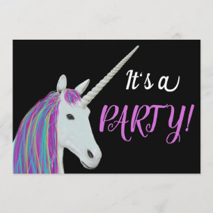 Invitation à la fête d'anniversaire de l'Unicorne