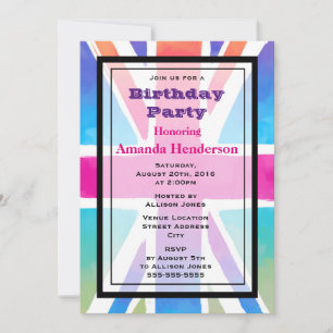 Invitation à la fête d'anniversaire de l'Union Jac