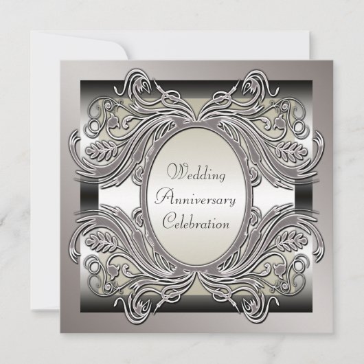 Invitation à la fête d'anniversaire de mariage (Devant)