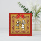 Invitation à la fête d'anniversaire de mariage (Debout devant)