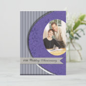 Invitation à la fête d'anniversaire de mariage (Debout devant)