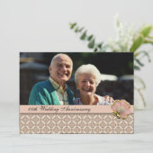 Invitation à la fête d'anniversaire de mariage (Debout devant)
