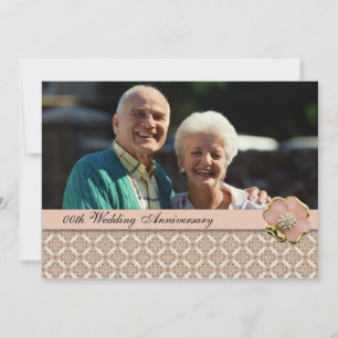 Invitation à la fête d'anniversaire de mariage