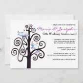 Invitation à la fête d'anniversaire de mariage Arb (Devant)