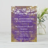 Invitation à la fête d'anniversaire de mariage aux (Debout devant)