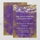 Invitation à la fête d'anniversaire de mariage aux (Devant / Derrière)