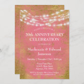 Invitation à la fête d'anniversaire de mariage aux (Devant / Derrière)