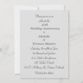 Invitation à la fête d'anniversaire de mariage Ble (Dos)