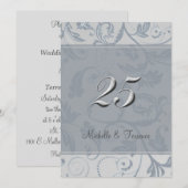 Invitation à la fête d'anniversaire de mariage Ble (Devant / Derrière)
