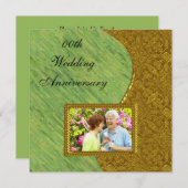 Invitation à la fête d'anniversaire de mariage de  (Devant / Derrière)