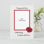 Invitation à la fête d'anniversaire de mariage de (Debout devant)